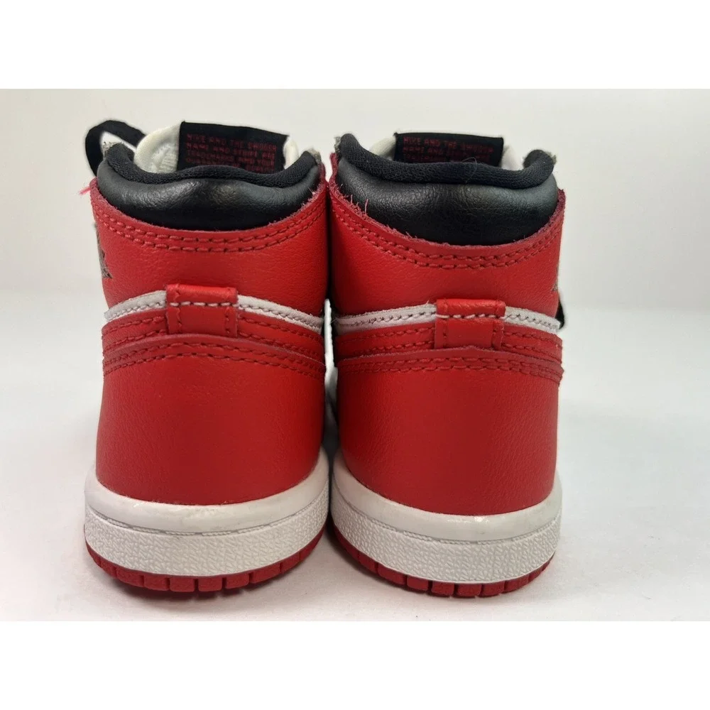Nike Air Jordan Retro 1 High Heritage Toddler Size 6C Red White AQ2665-161